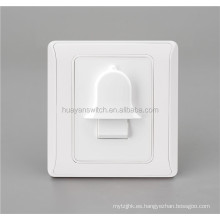 Pulsador de timbre de puerta de interruptor de pared de puerta de color blanco